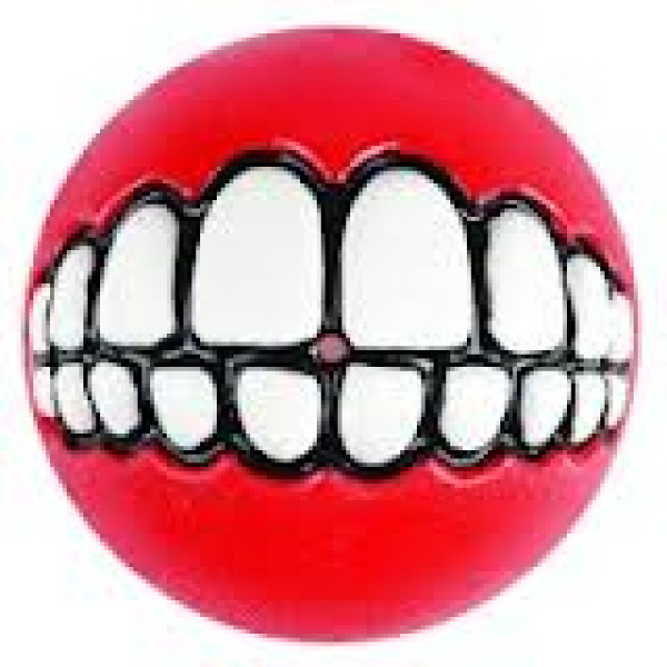 Rogz Grinz Ball 哨牙為食波-紅色( 6.4cm / 2.5in)